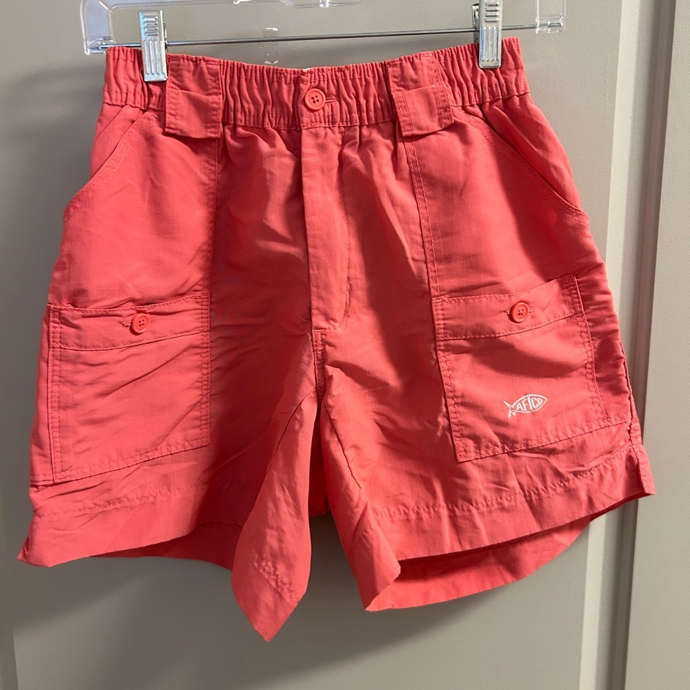 COPY - Men’s Aftco 30w, 6in inseam, Coral shorts